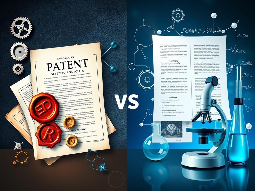 تفاوت پتنت و مقاله علمی در سایت‌های اختراع